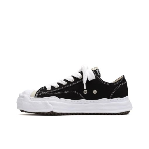 【GD❤최애】메종 미하라 야스히로 행크 OG 솔 캔버스 로우탑 스니커즈 블랙 A05FW702-BLACK