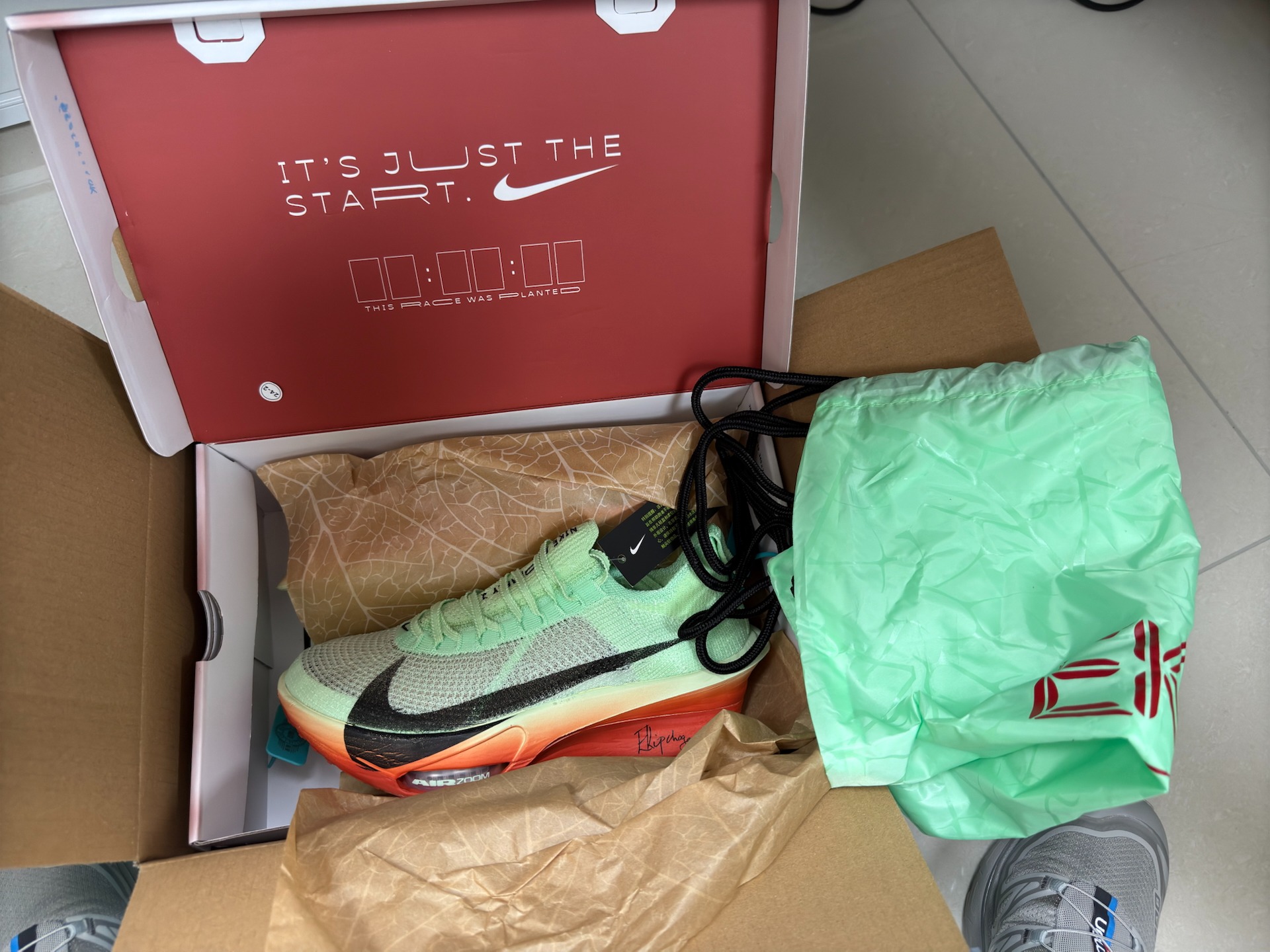 【Kipchoge/독점 배색】나이키 에어 줌 알파플라이 넥스트% 3 엘리우드 킵초게 HJ7041-300 photo review
