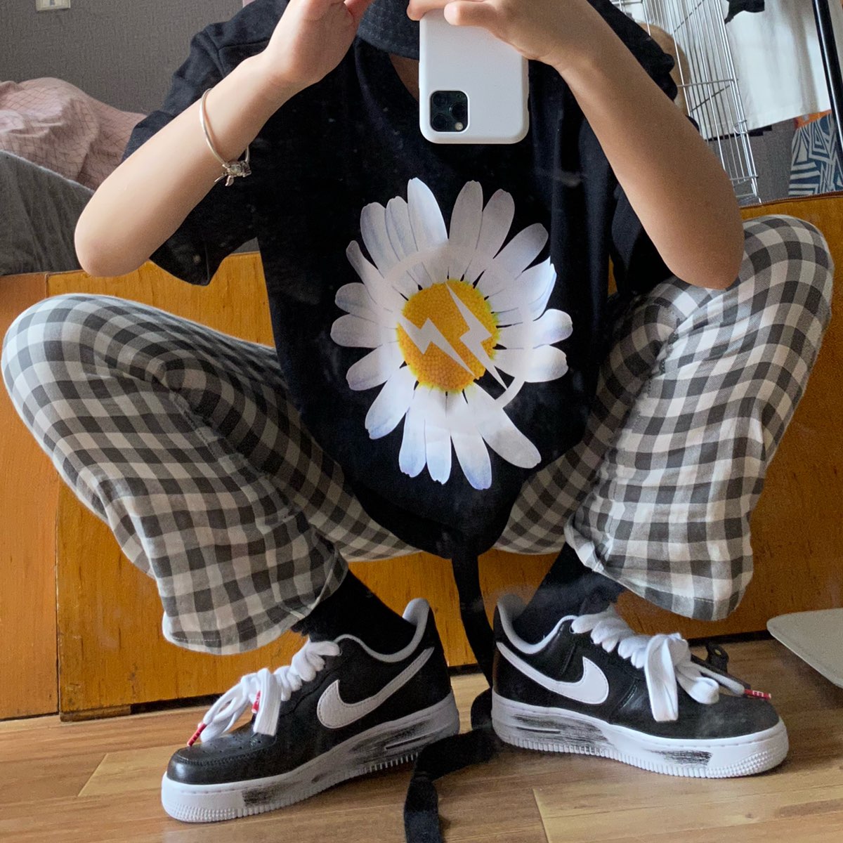 나이키 x 피스마이너스원 에어포스 1 로우 파라노이즈 AQ3692-001 photo review